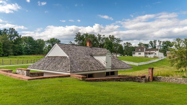 A picture of the dairy on the farm side of Hampton